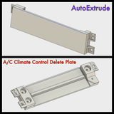 MK3 Supra - HVAC / Climate Control Delete Plate / Pocket